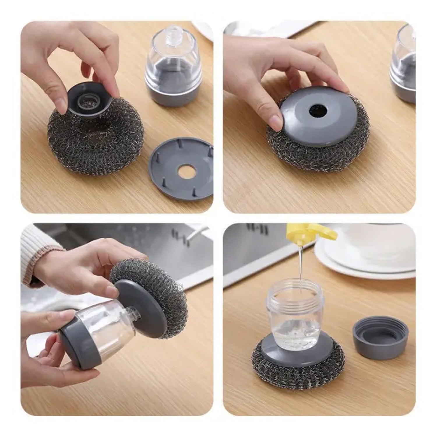 4921 Soap Dispensing Palm Brush Washing Liquid Dish Brush Soap Pot Utensils with Dispenser Cleaning 4921 Soap Dispensing Palm Brush Washing Liquid Dish Brush Soap Pot Utensils with Dispenser Cleaning